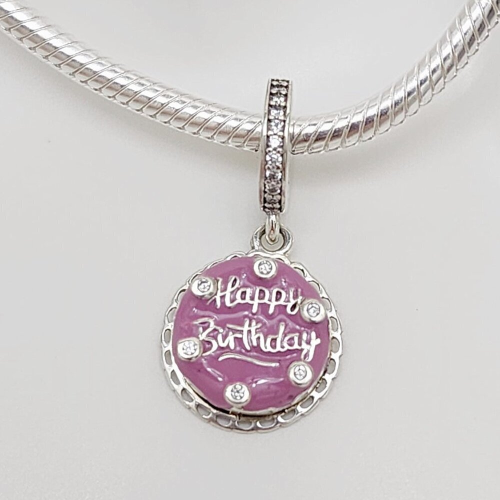 Pandora Pink Birthday Cake Dangle Charm